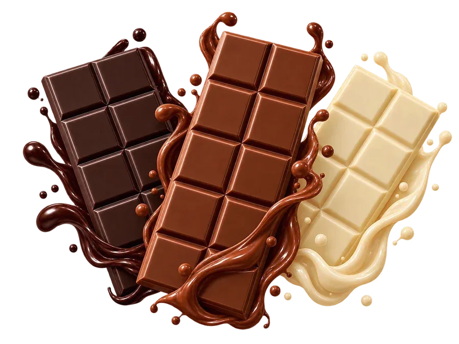 Chocolates Majestic — dark, ao leite e branco